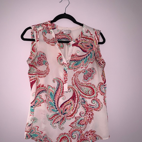VAN-HEUSEN PAISLEY BLOUSE - Picture 1 of 4